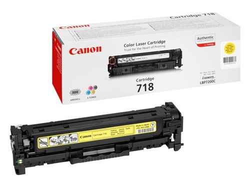 Original Canon 718 Yellow Toner