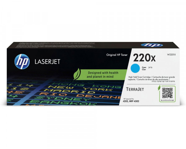 HP 220X / W2201X XL-Originaltoner Cyan