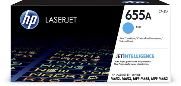 Original HP 655A CF451A Cyan Toner 