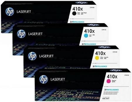 HP Original 410X Toner 4er Set schwarz, cyan, magenta, gelb