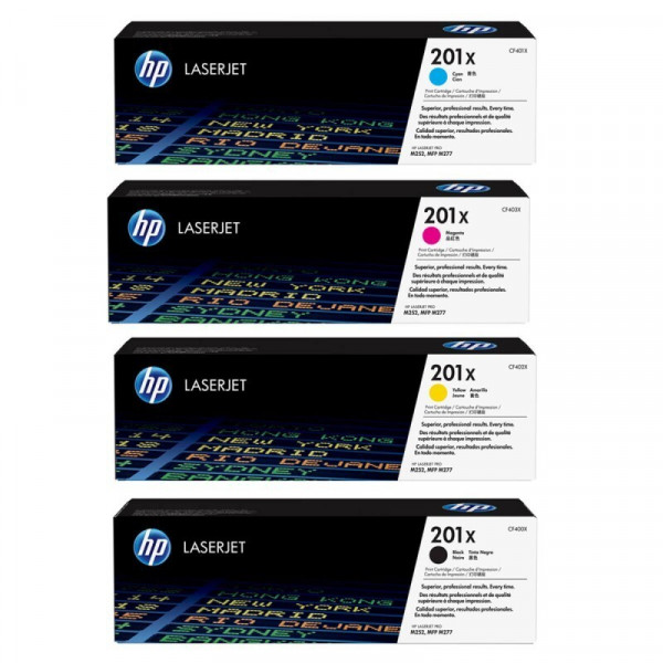 HP Original 201X Toner - 4er Multipack (CF401X, CF402X, CF403X, CF400X)