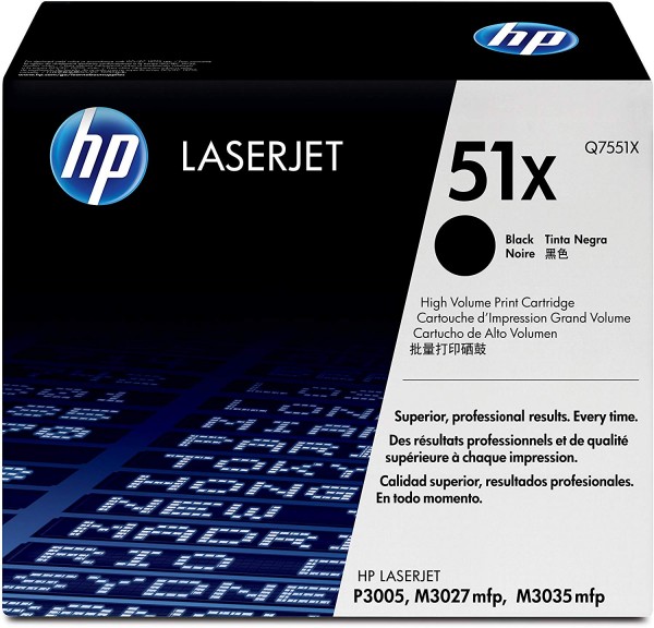 Original HP 51X Q7551X Black Toner 