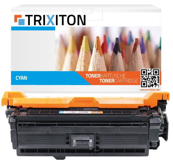 Trixiton Kompatibel HP 504A CE251A Cyan Toner 