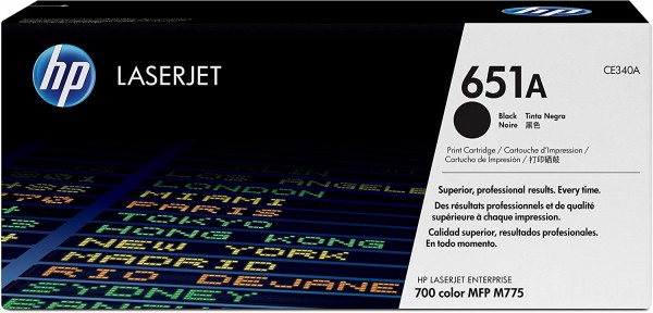 Original HP 651A CE340A Black Toner 