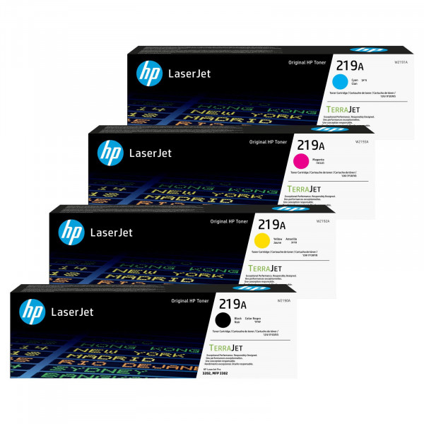 HP Original 219A Toner - 4er Multipack (W2190A, W2191A, W2192A, W2193A)