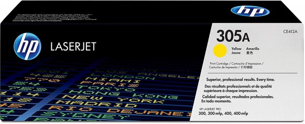 Original HP CE412A Yellow Toner 
