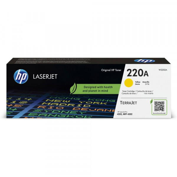 HP 220A / W2202A Originaltoner Gelb