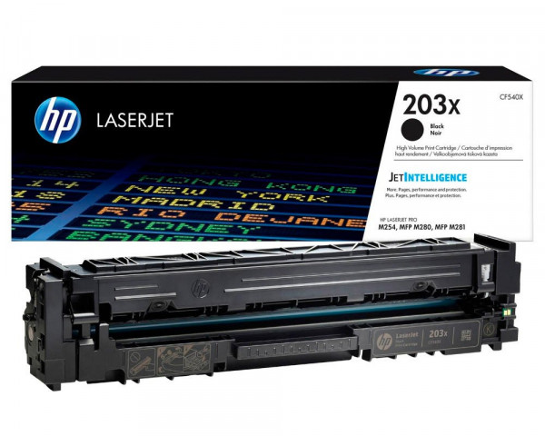 HP 203X / CF540X Original-Toner Schwarz